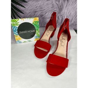 Sugar Women's Noelle Low Dress Sandals - Red 10M